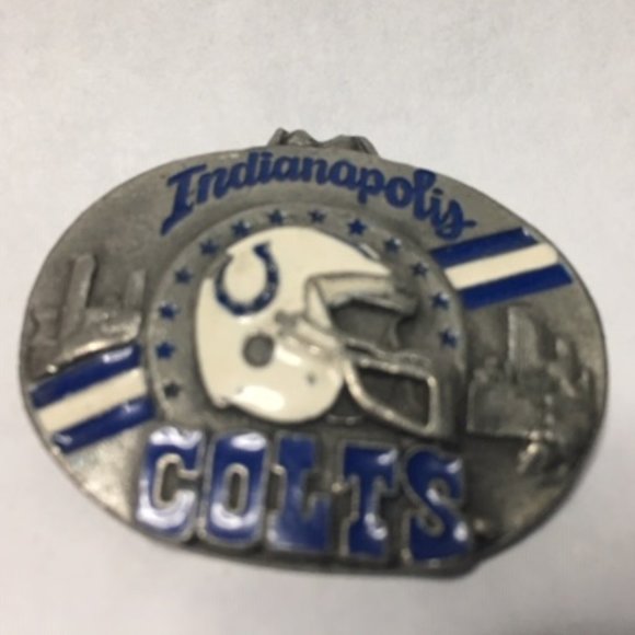 NFL Indianapolis Colts Pewter Pendant 1.5x1.25" - Picture 3 of 9